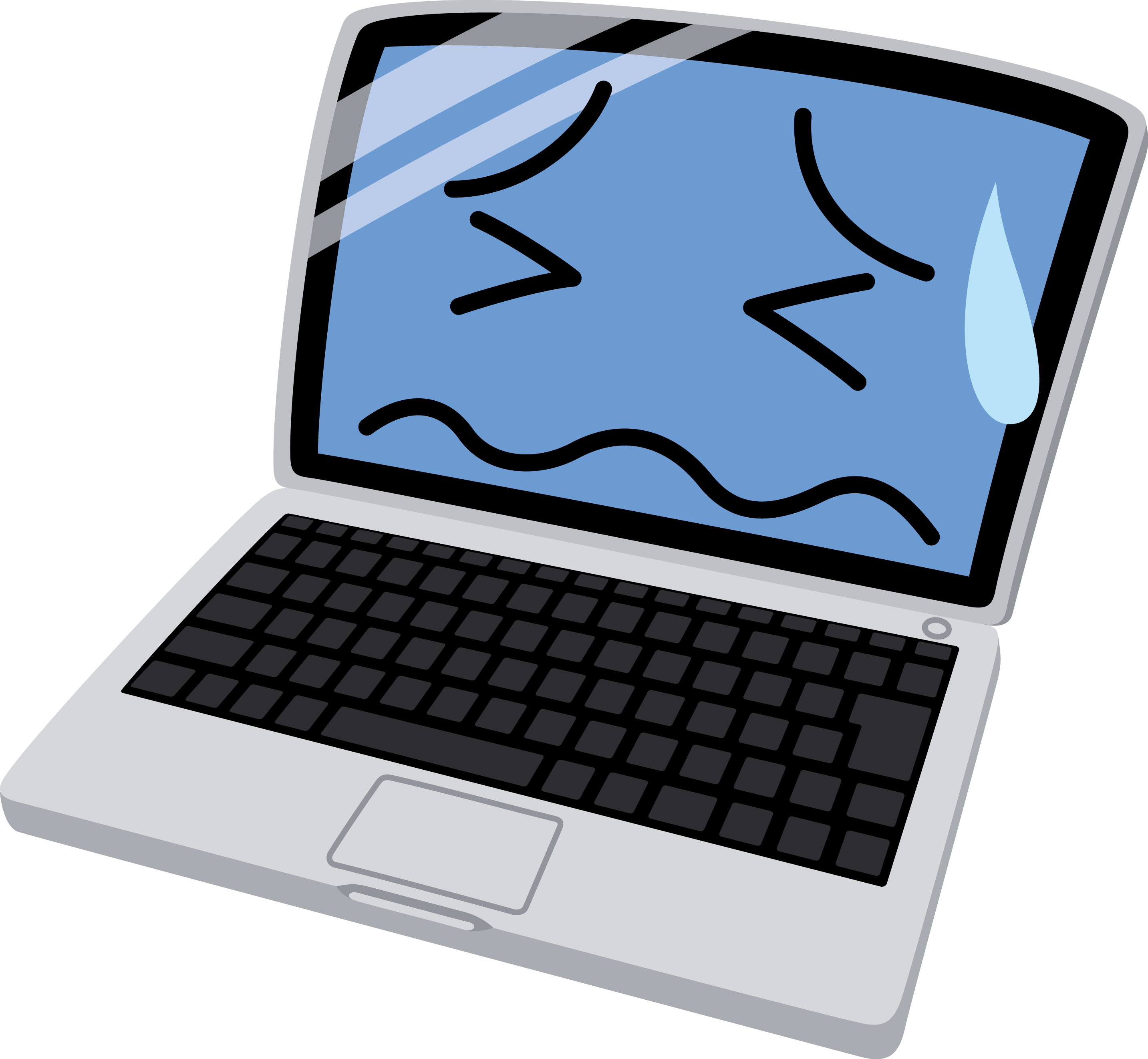 壊れたパソコン